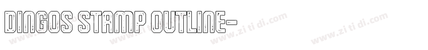 Dingos Stamp Outline字体转换 Dingos Stamp Outline字体转换